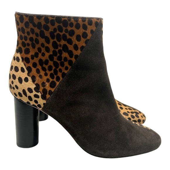 Ulla Johnson Carin Patchwork Ponyhair Suede Leather Ankle Booties Women’s 39 - Picture 3 of 16